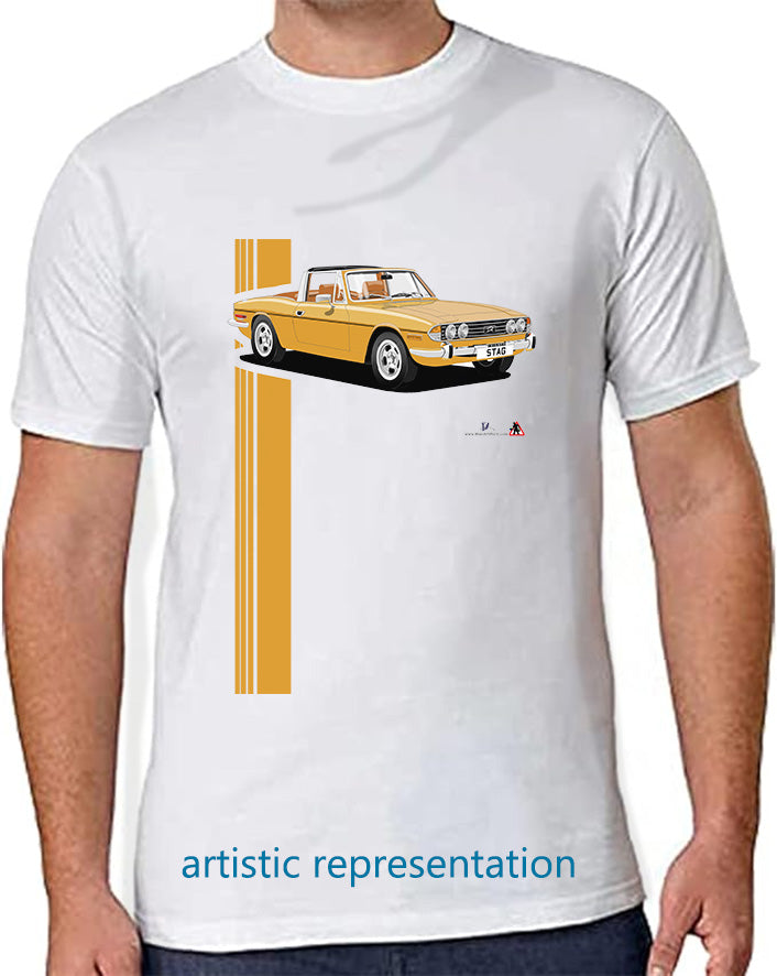 Triumph Stag in Orange/Tan T Shirt