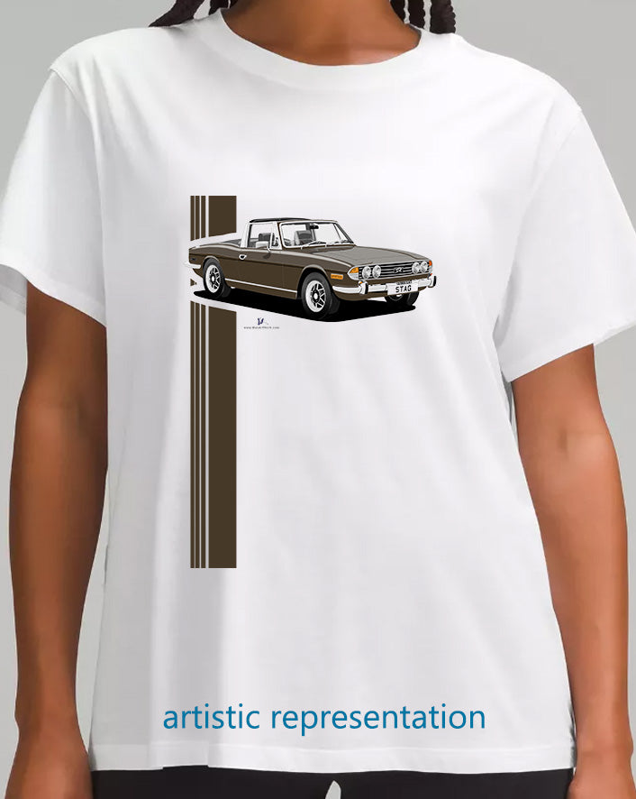 Triumph Stag in Sienna Brown and Black T Shirt