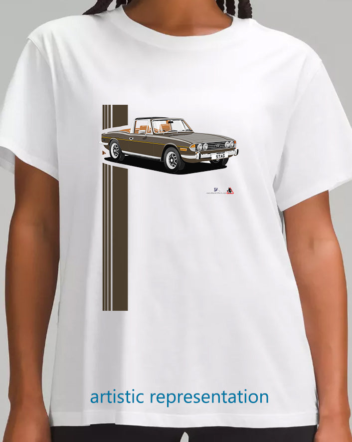 Triumph Stag in Brown/Tan T Shirt