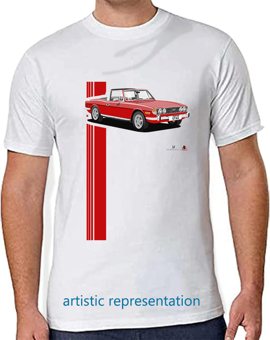 Triumph Stag in  Red/Black T Shirt