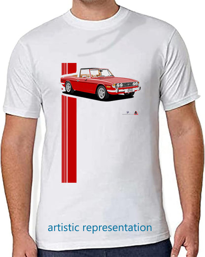 Triumph Stag in Signal Red and Tan T Shirt