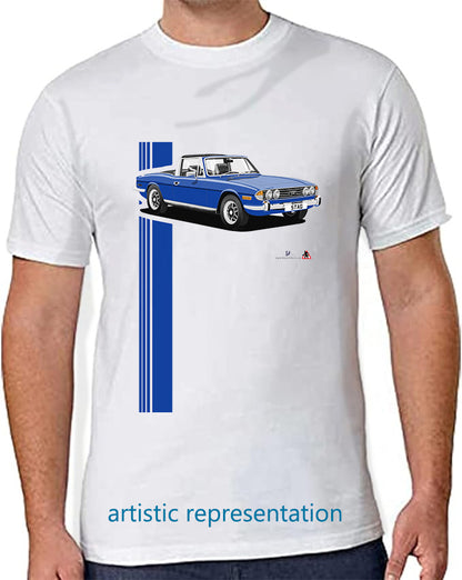 Triumph Stag in Bright Blue/Black T Shirt