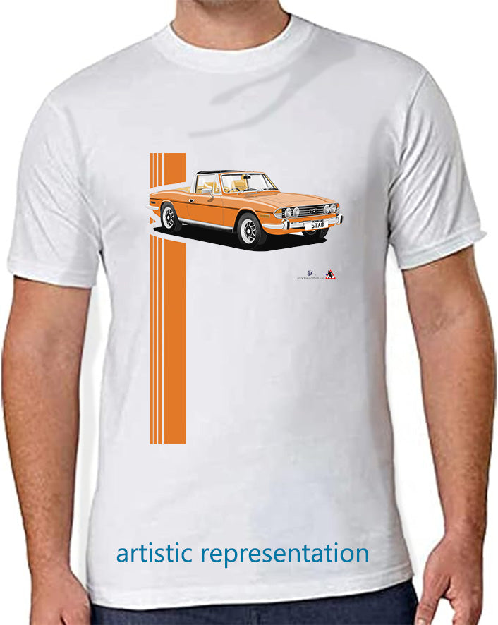 Triumph Stag in  Orange/Beige T Shirt