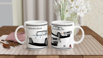 Triumph Stag  White and Blue Car Mug