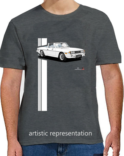 Triumph Stag in White and Blue 73-75 T Shirt