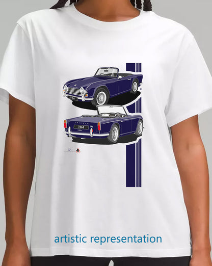 Triumph TR4 in Dark Blue art T Shirt