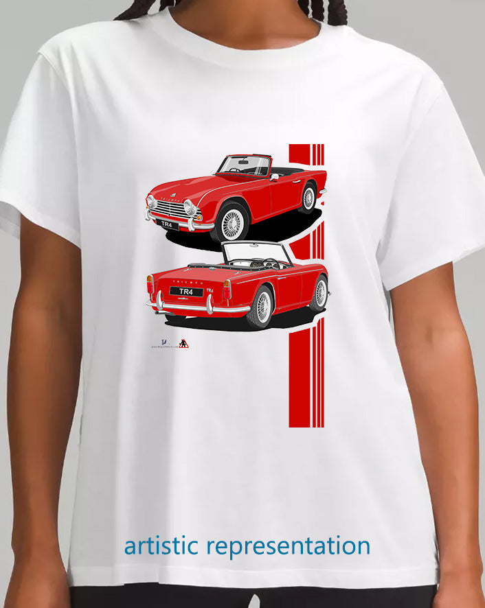 Triumph TR4 in Red art T Shirt