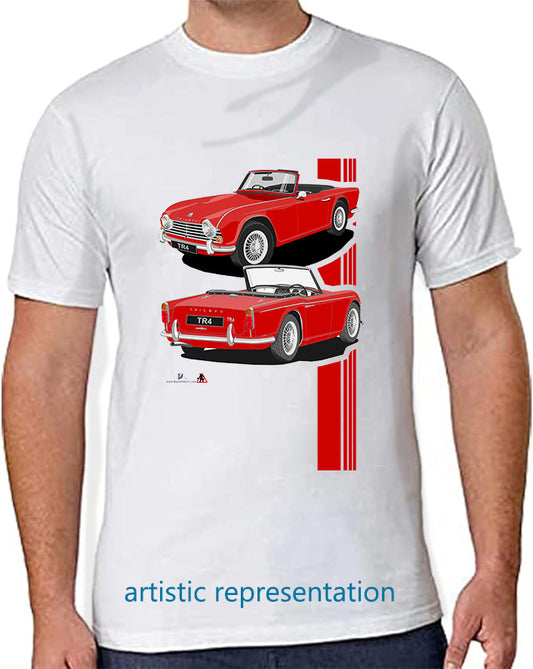 Triumph TR4 in Red art T Shirt