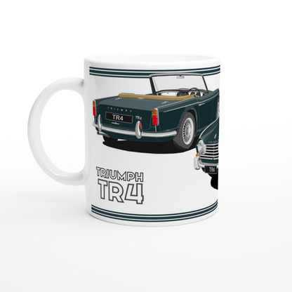 Triumph TR4 in Green Art Mug