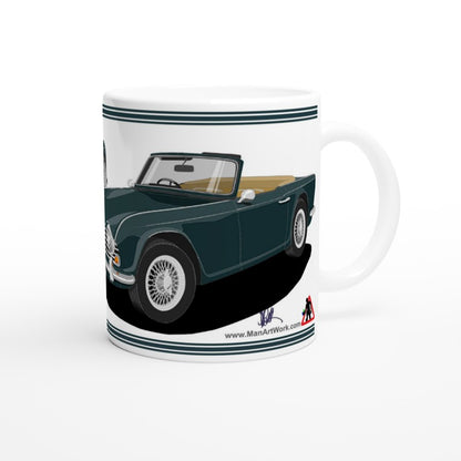 Triumph TR4 in Green Art Mug