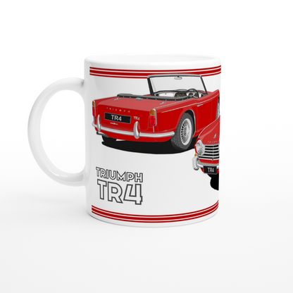 Triumph TR4 in Red Art Mug