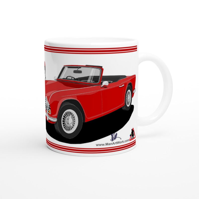 Triumph TR4 in Red Art Mug