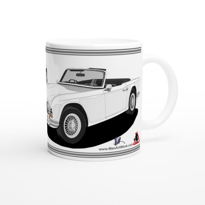 Triumph TR4 in White Art Mug