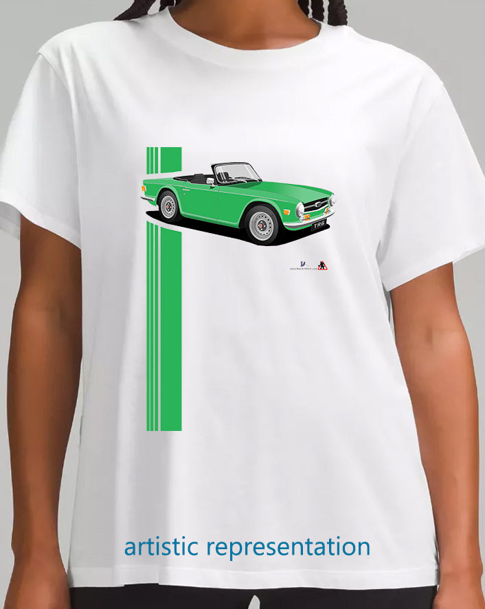 Triumph TR6 in Bright Green Art T Shirt