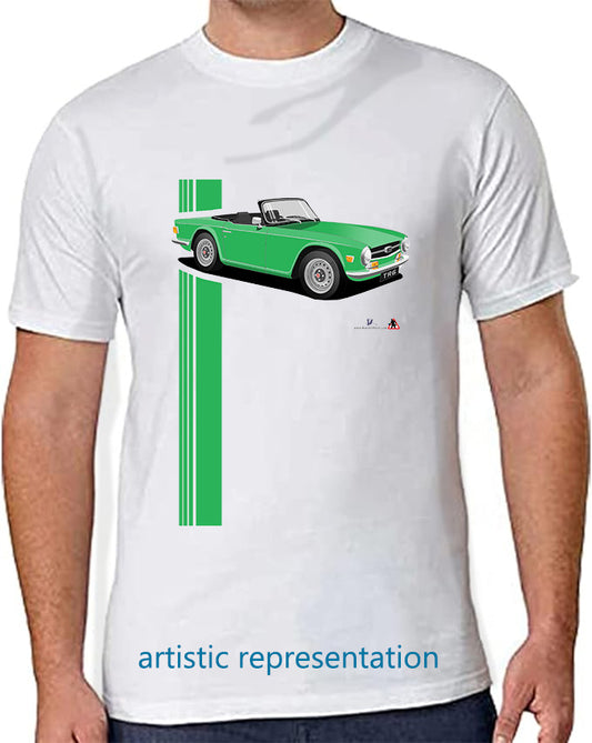 Triumph TR6 in Bright Green Art T Shirt