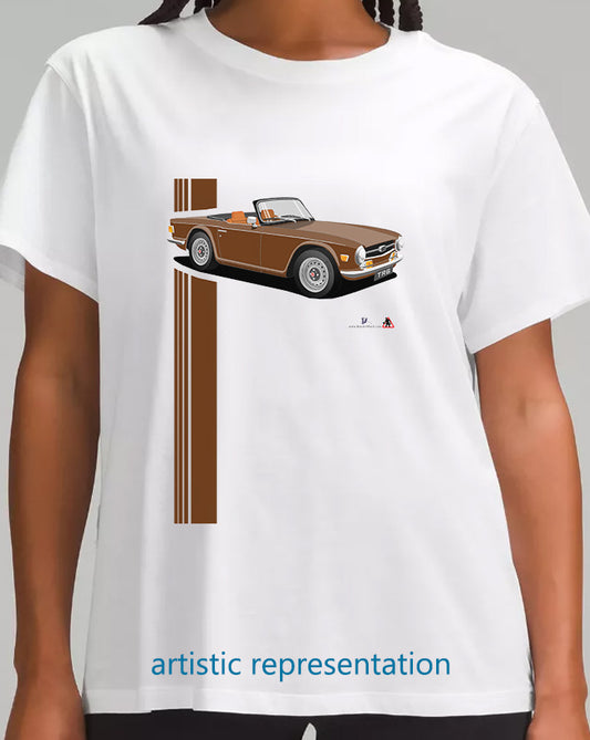 Triumph TR6 in Brown Art T Shirt