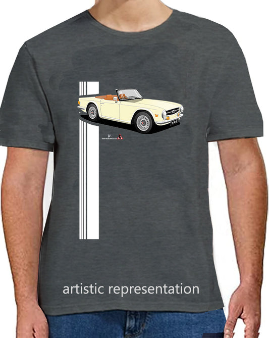 Triumph TR6 in Cream Art T Shirt