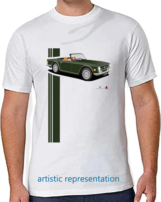 Triumph TR6 in Dark Green Art T Shirt