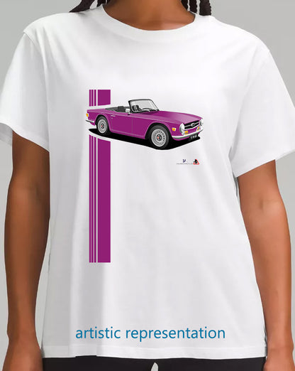 Triumph TR6 in Purple Art T Shirt