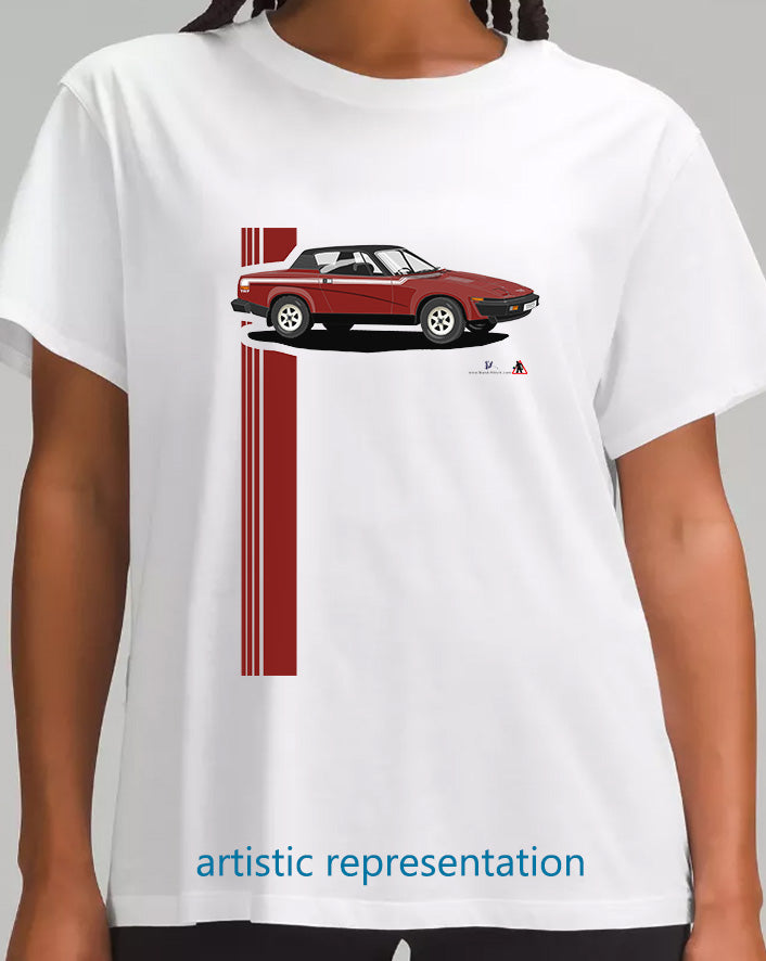 Triumph TR7 Victory in Dark Red Art T Shirt