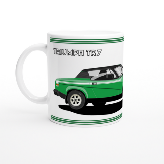 Triumph TR7 Victory in Bright Green Art Mug