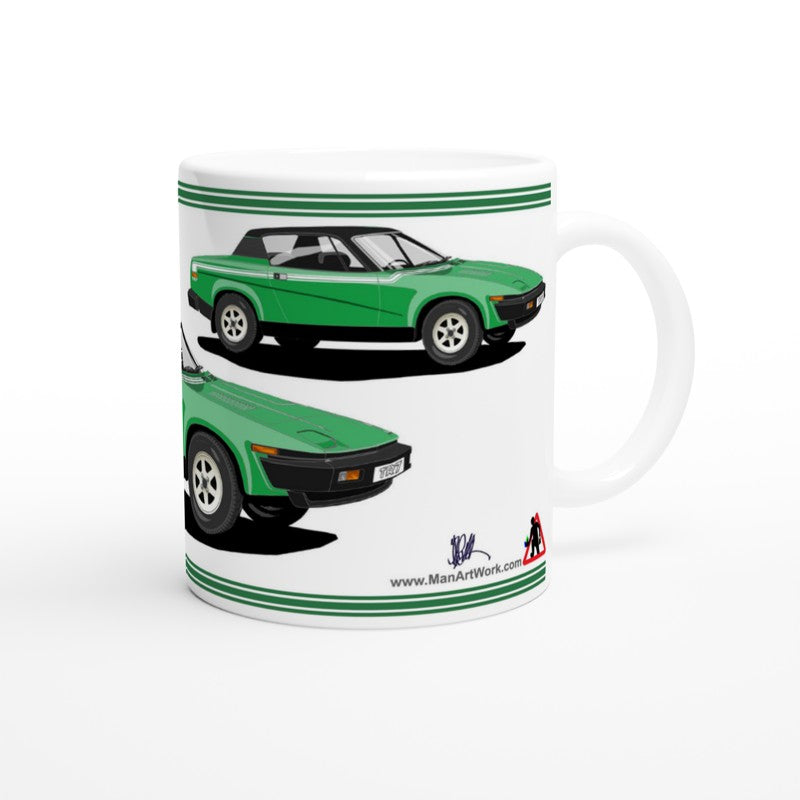 Triumph TR7 Victory in Bright Green Art Mug