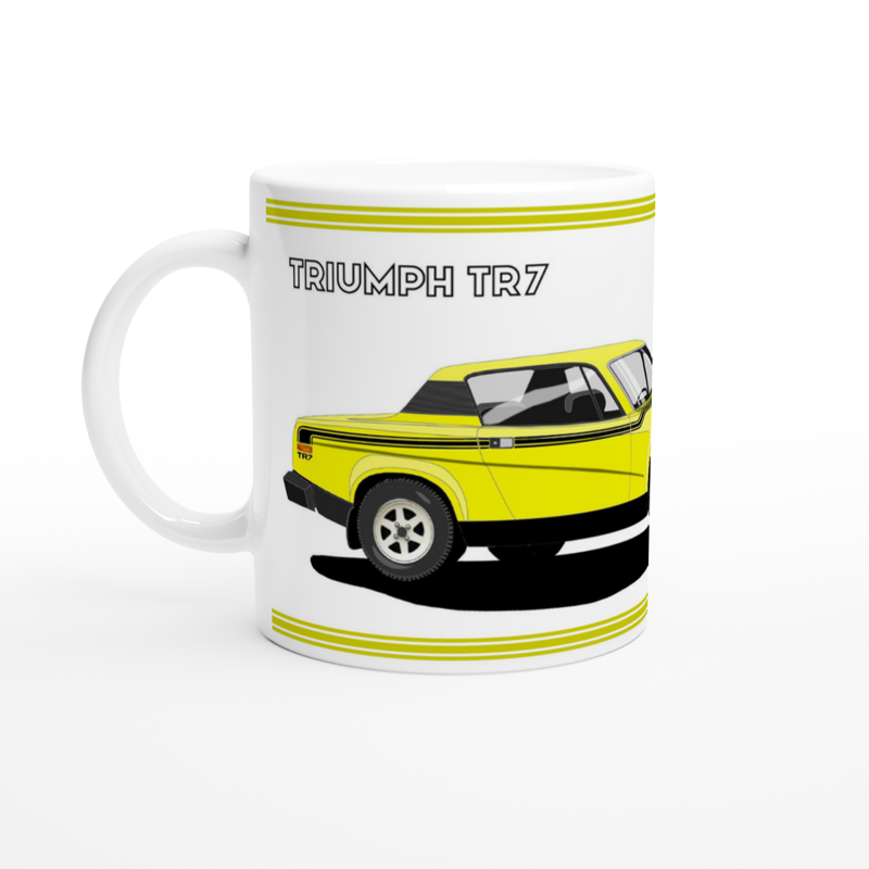 Triumph TR7 Victory in Yellow Art Mug