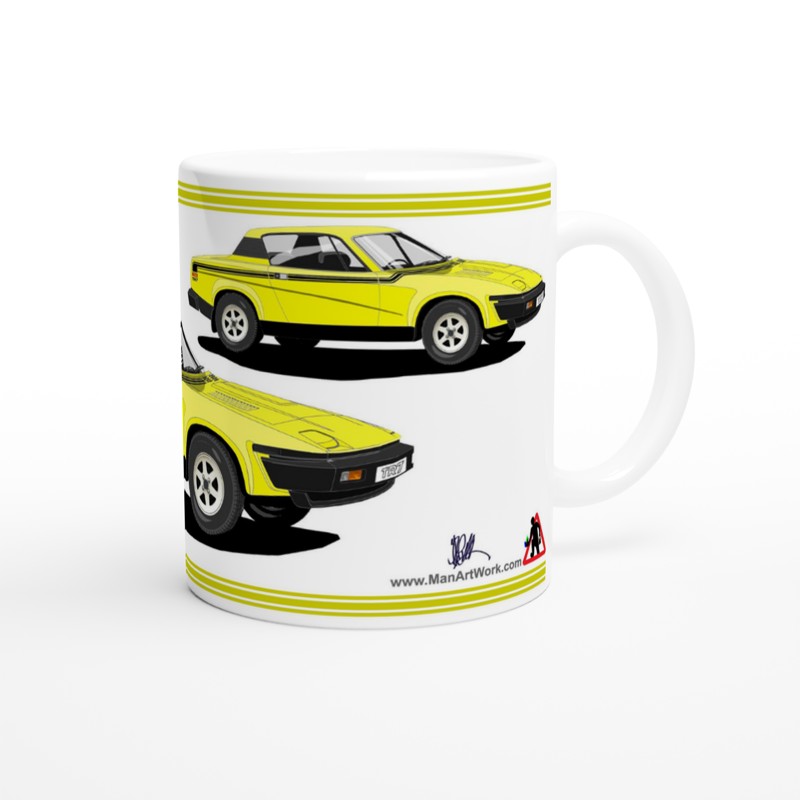 Triumph TR7 Victory in Yellow Art Mug