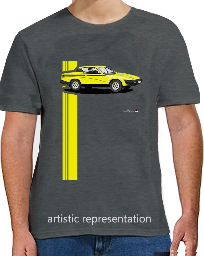 Triumph TR7 Victory in Yellow Art T Shirt