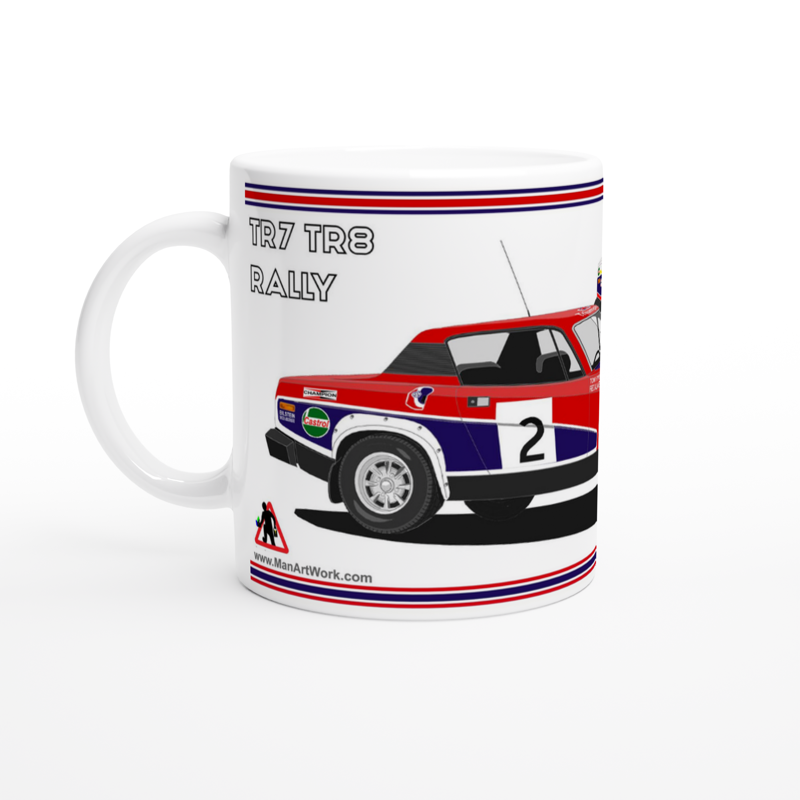 Triumph TR7 and TR8 Rally Car Art Mug 