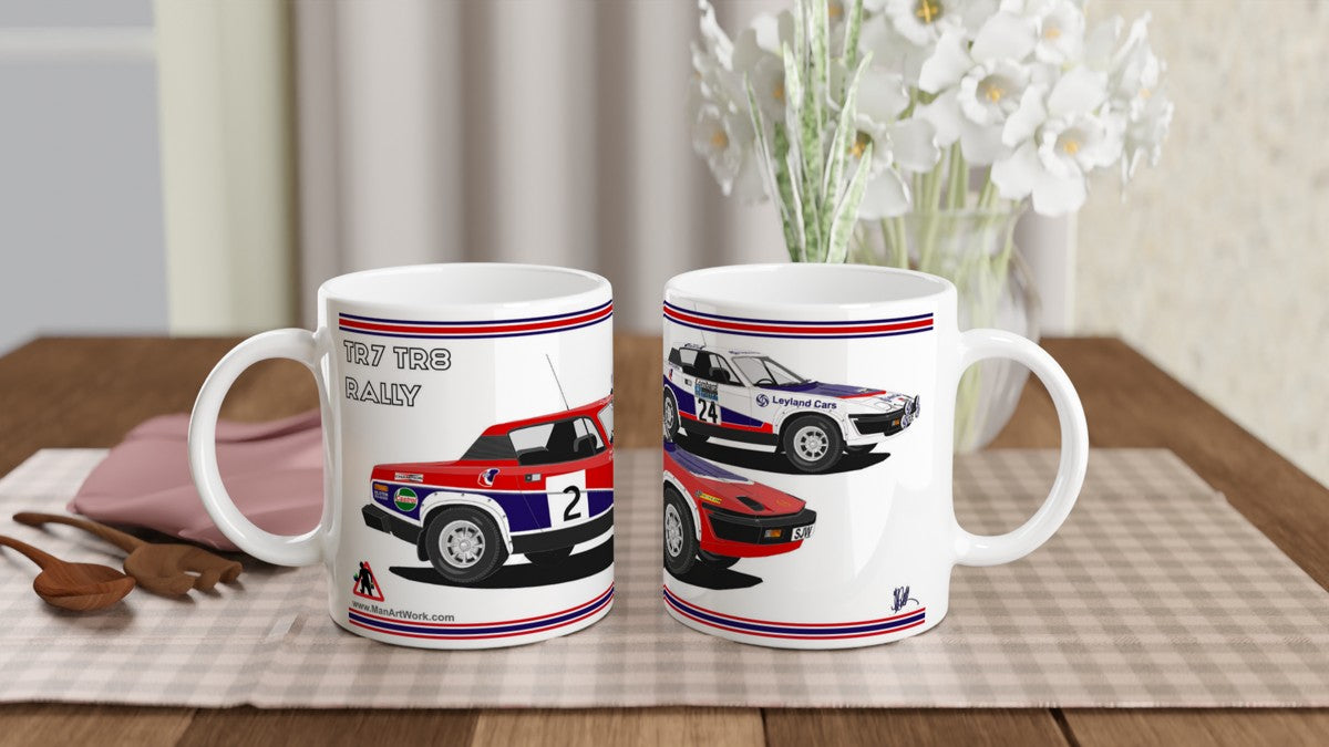 Triumph TR7 and TR8 Rally Car Art Mug 