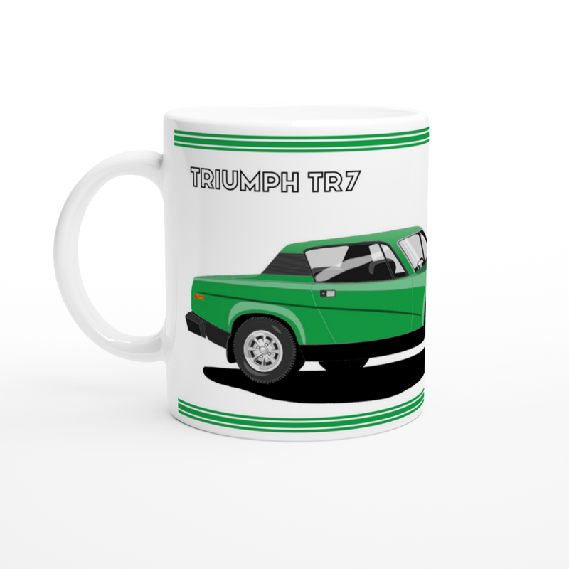 Triumph TR7 in Bright Green Art Mug