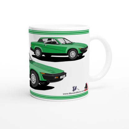 Triumph TR7 in Bright Green Art Mug