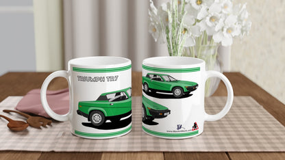 Triumph TR7 in Bright Green Art Mug