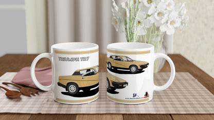 Triumph TR7 in Gold Art Mug