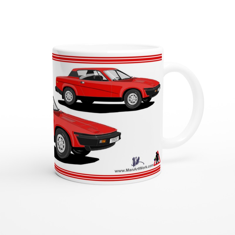 Triumph TR7 in Red Art Mug