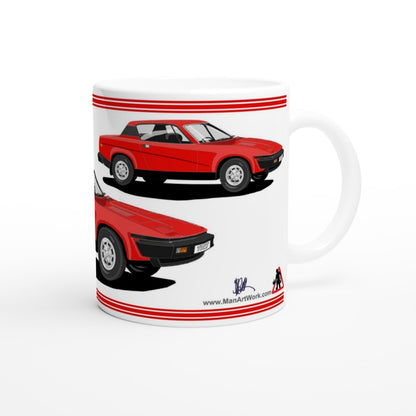 Triumph TR7 in Red Art Mug