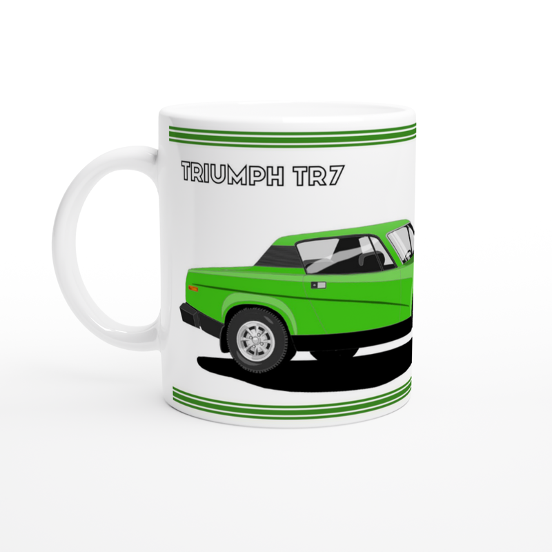 Triumph TR7 in Vivid Green Art Mug