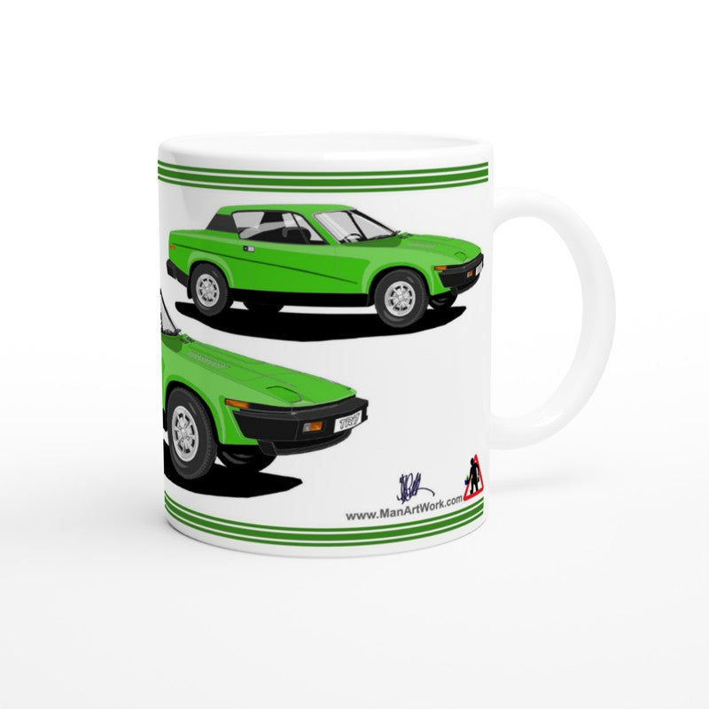 Triumph TR7 in Vivid Green Art Mug