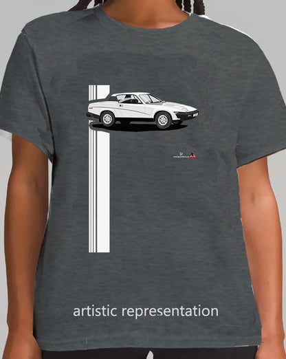 Triumph TR7 in White Art T Shirt