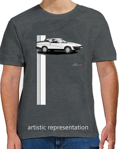 Triumph TR7 in White Art T Shirt