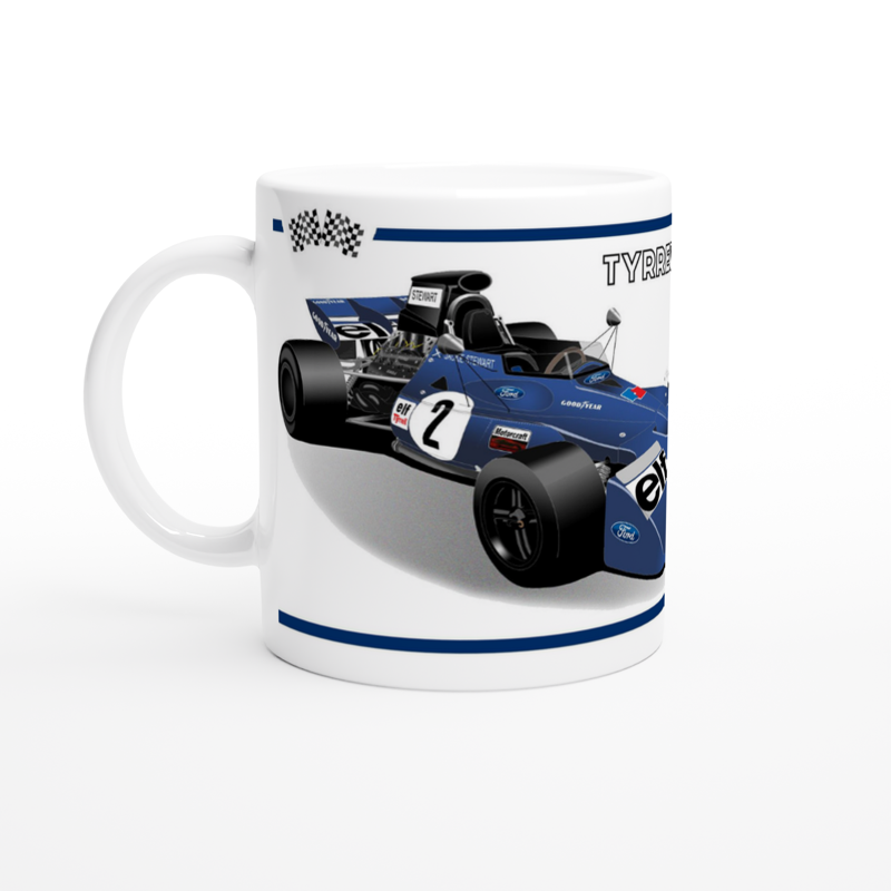 Tyrrell 003 F1 Motor Racing Art Mug