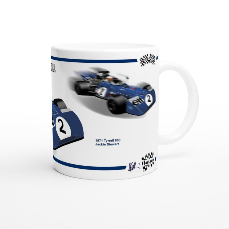 Tyrrell 003 F1 Motor Racing Art Mug