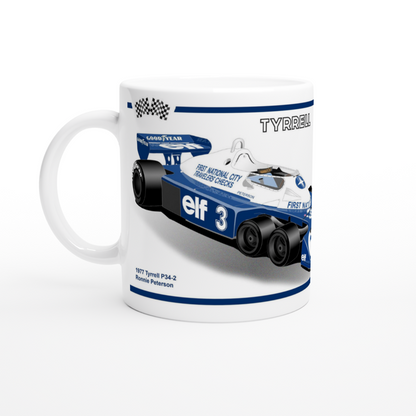 Tyrrell P34-2 F1 Motor Racing Art Mug