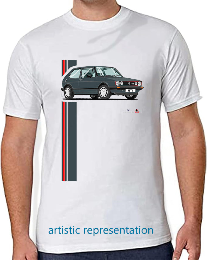 VW Golf GTi Mk1 Green T Shirt