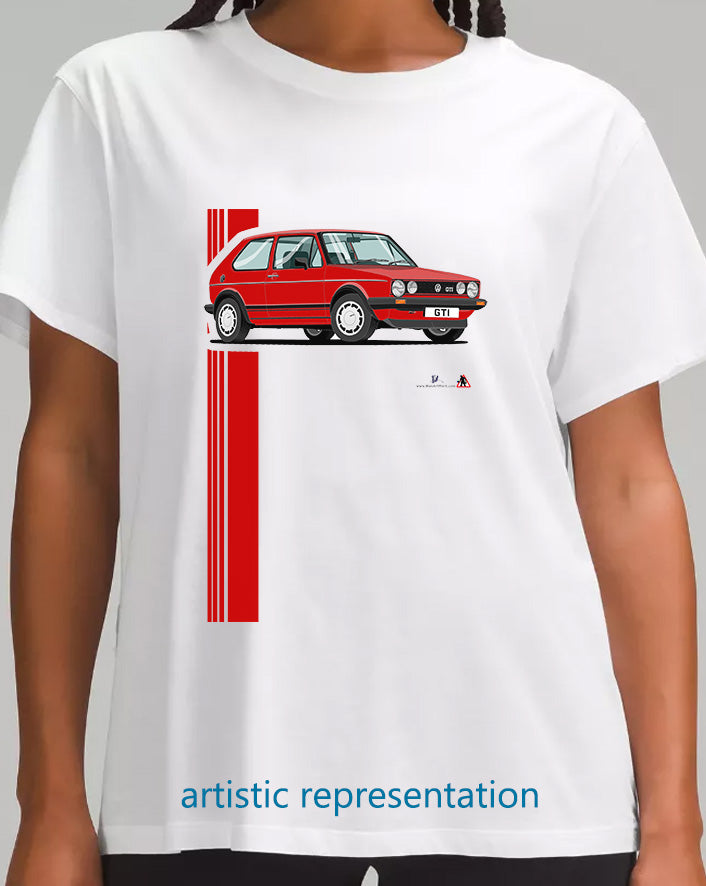 VW Golf GTi Mk1 Red T Shirt