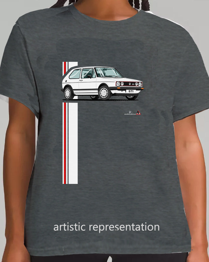 VW Golf GTi Mk1 White T Shirt