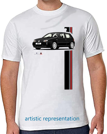 VW Golf GTi Mk4 Black T Shirt