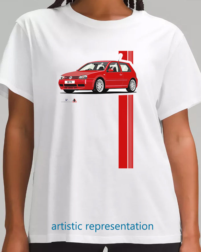 VW Golf GTi Mk4 Red T Shirt