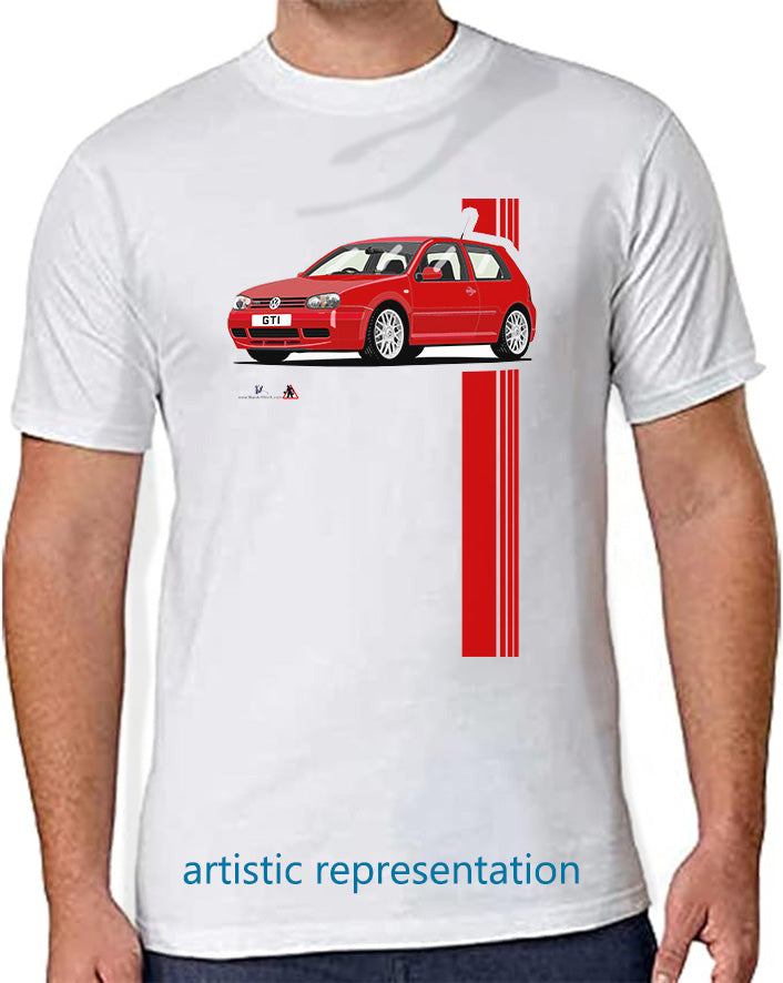 VW Golf GTi Mk4 Red T Shirt